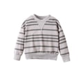 thumbnail image 1 of Posijego Little Boys Spring Sweatshirts Striped Long Sleeve Crewneck Casual Pullover Sweatshirt Loose Cotton Tops, 1 of 9
