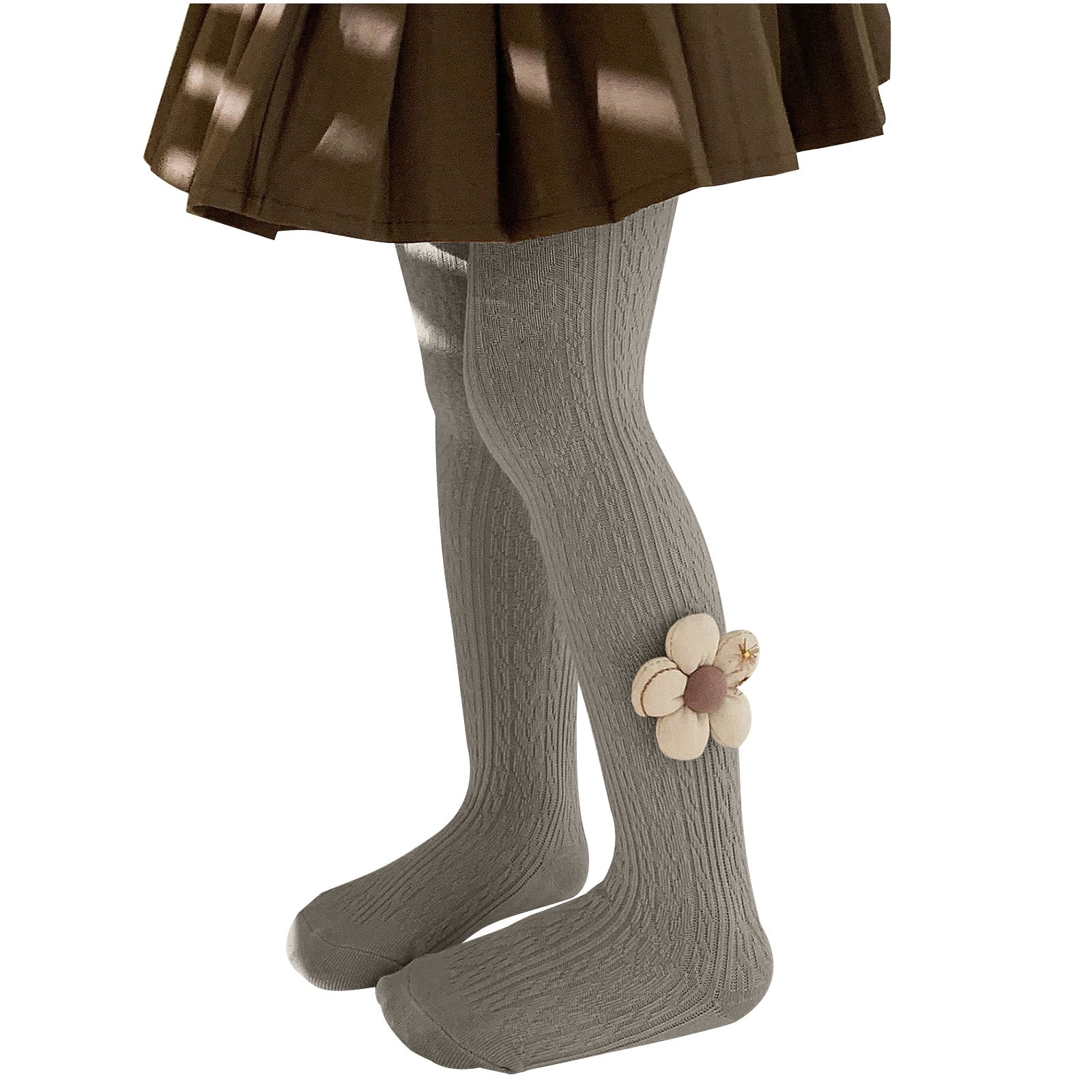 Weather Stocking Posijego Little Girl Tights Floral Knit Warm Stockings Winter Warm ...