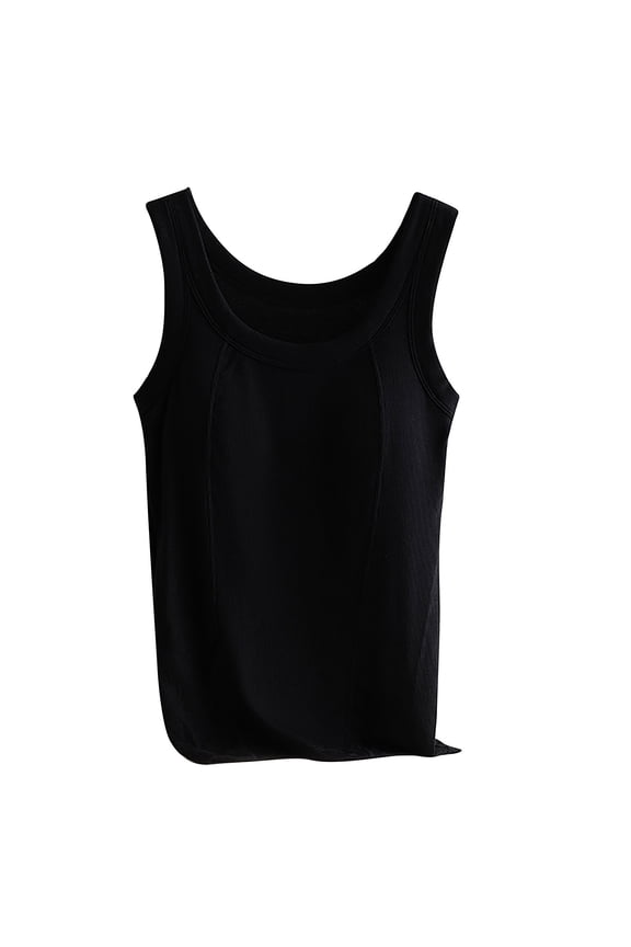 M-4XL Tank Tops for Women Plus Size Shirts Casual Basic Layers Undershirts Sleeveless Tank Shirts