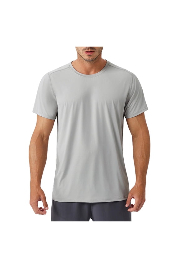 Men's Athletic T-Shirts Sun Shirts Quick-Dry Short Sleeve Workout Sports Running Tee Lightweight Tops for Men