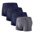 thumbnail image 1 of Posijego Men's Big & Tall Underwear Boxer Briefs 4 Pack Breathable Underpants Soft Stretch Comfort Boxers, 1 of 2