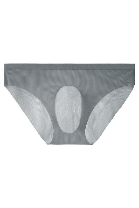 Men's Bikini Briefs Low Rise Comfort Underwear No Fly Soft Breathable Classic Panties for Men
