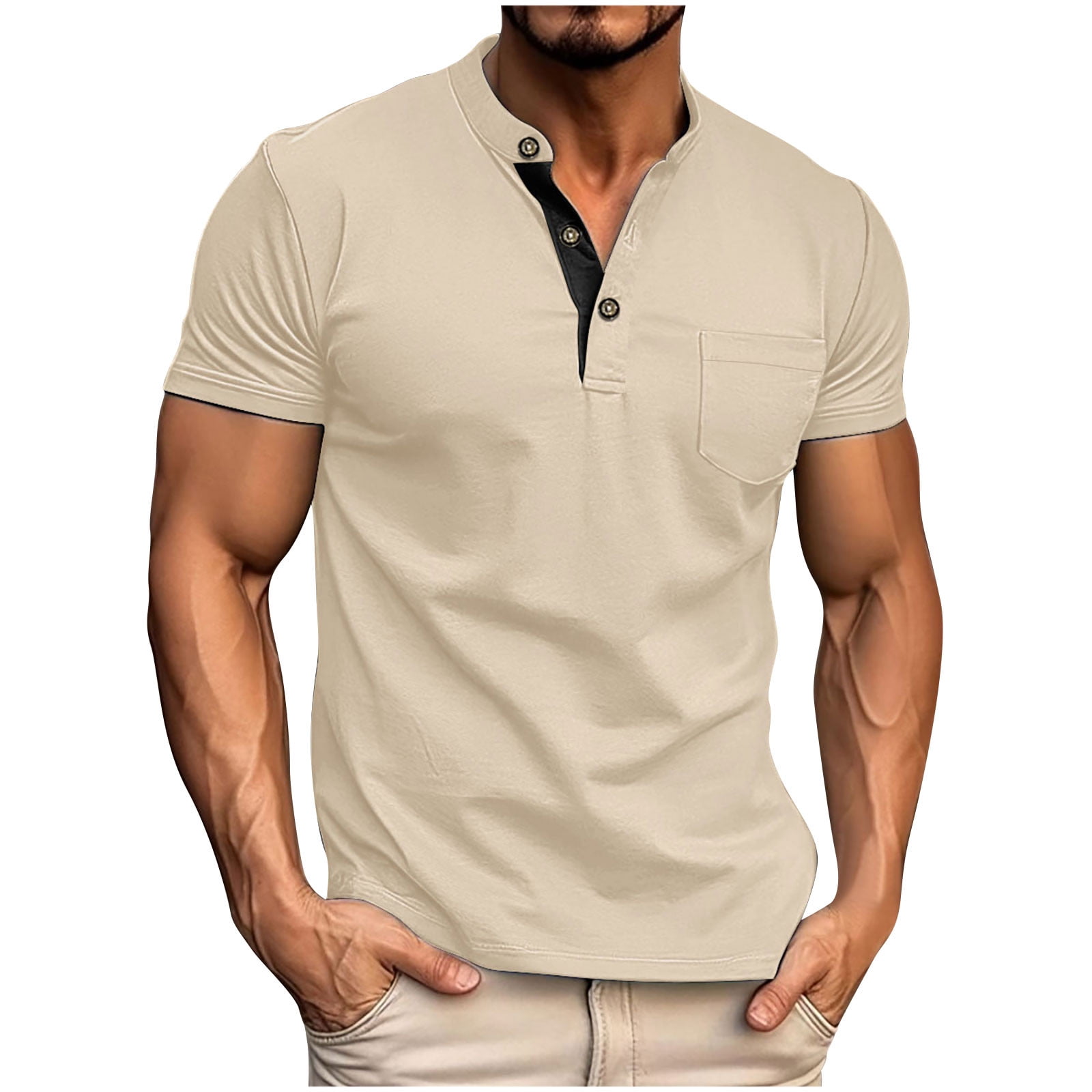 Oftalle Men's Soft Basic Tee - Short Sleeve, Lightweight, Stretchy, Big & Tall Sizes, White