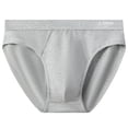 thumbnail image 1 of Posijego Men's Cotton Bikini Underwear Stretch Elastic Waist Breathable Soft Stretch Mens Briefs Underwear, 1 of 5