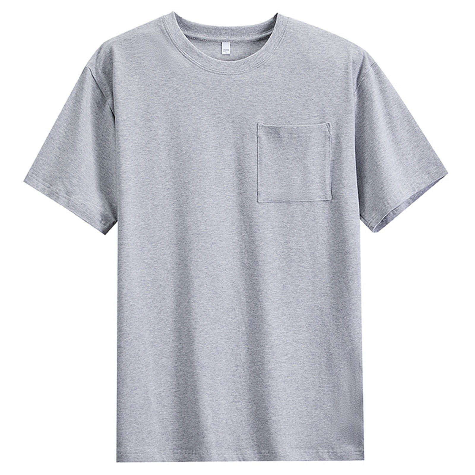 Posijego Men's Cotton T-Shirts Big and Tall Mens Short Sleeve Pocket ...