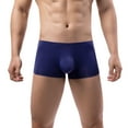 thumbnail image 1 of Posijego Men's Short Leg Underwear Seamless Boxer Briefs Breathable Soft Comfortable Underpants for Men, 1 of 7