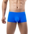 thumbnail image 1 of Posijego Men's Short Leg Underwear Seamless Boxer Briefs Breathable Soft Comfortable Underpants for Men, 1 of 7