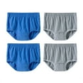 thumbnail image 1 of Posijego Men's and Women's Underwear 4 Pack Elastic High Waist Cotton Panties Full Coverage Briefs Plus Size, 1 of 9