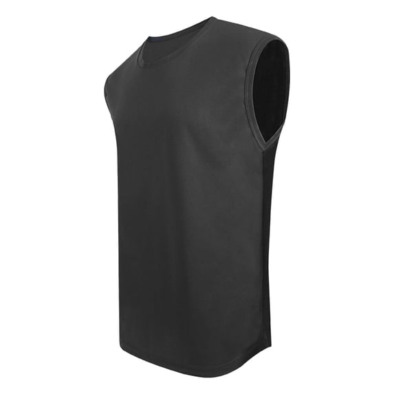 Posijego Mens Basketball Tank Tops Summer Casual Sleeveless Shirts Crew Neck Athletic Workout Active Tees