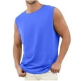 thumbnail image 1 of Posijego Mens Casual Tank Tops Beach Summer Sleeveless T-Shirts Basic Tee Athletic Workout Running Solid Color, 1 of 4