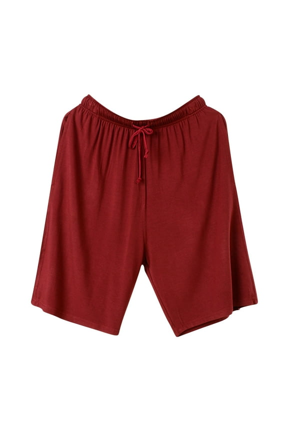 Mens Pajama Shorts Big and Tall Lounge Shorts for Men Soft Sleep Shorts with Pockets Sleepwear