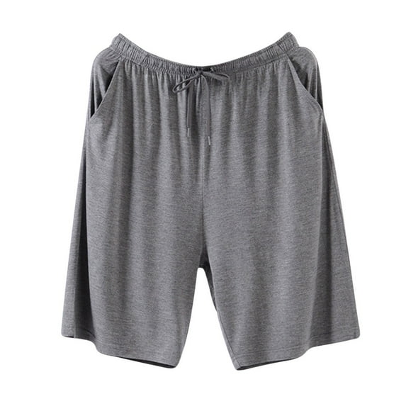 Posijego Mens Pajama Shorts Big and Tall Lounge Shorts for Men Soft Sleep Shorts with Pockets Sleepwear