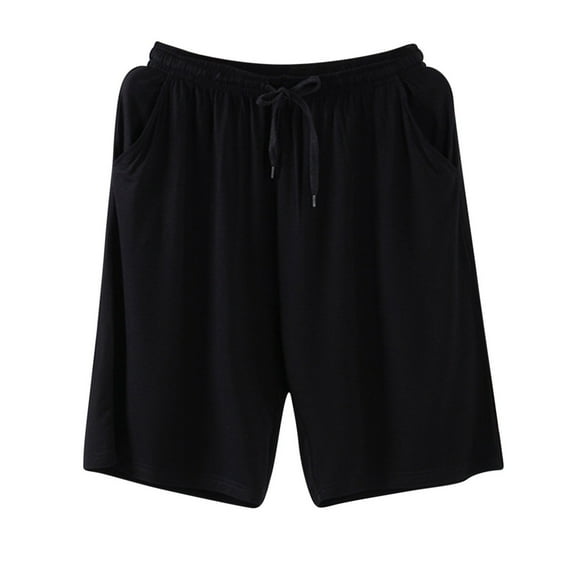 Posijego Mens Pajama Shorts Big and Tall Lounge Shorts for Men Soft Sleep Shorts with Pockets Sleepwear
