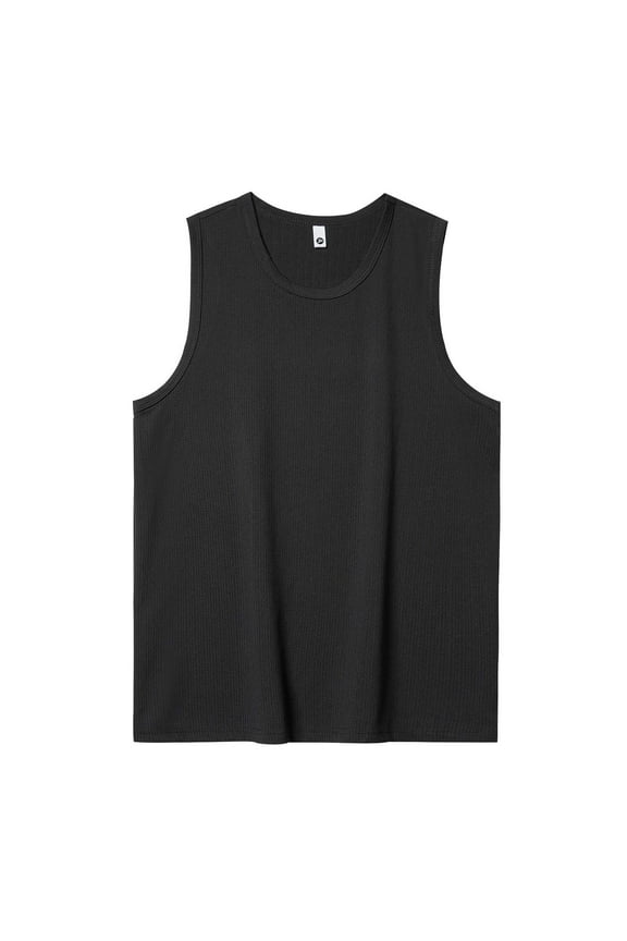 Mens Ribbed Tank Tops Big and Tall Tank Shirts Sleeveless Comfort Soft Stretch Loose Tank Tops for Men