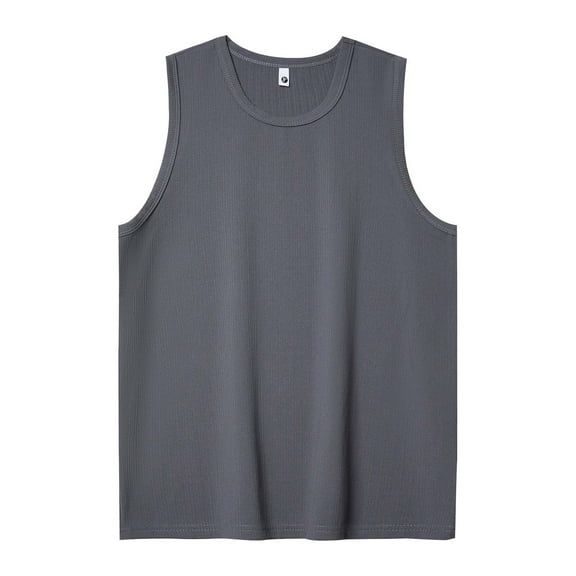 Posijego Mens Ribbed Tank Tops Big and Tall Tank Shirts Sleeveless Comfort Soft Stretch Loose Tank Tops for Men
