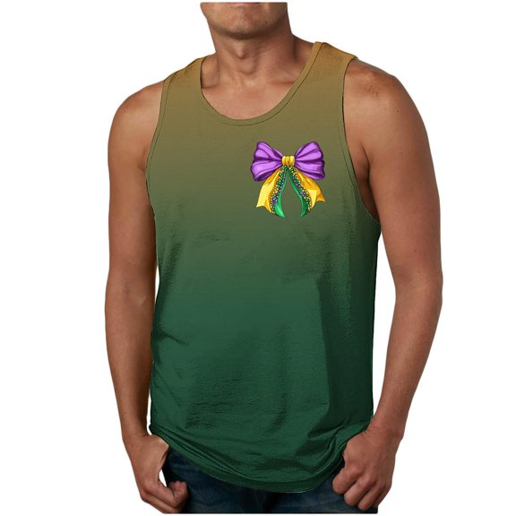 Posijego Mens St Patricks Day Tank Tops Summer Casual Sleeveless T-Shirts Stretch Workout Workout Gym Shirts