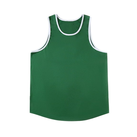 Posijego Mens Workout Tank Tops Crew Neck Colorblock Sleeveless Casual Running Athletic Tank Shirt for Men