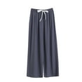 thumbnail image 1 of Posijego Pajama Pants for Women Elastic Waist Summer Loose Wide Leg Sleep Pants Ladies Lounge Pants, 1 of 3