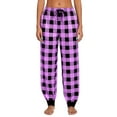 thumbnail image 1 of Posijego Plaid Pajama Pants for Women Jogging Lounge Pants Drawstring Waist Loose Pj Pants with Pockets, 1 of 6