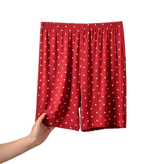 Posijego Plus Size Pajama Shorts for Women Summer Sleep Shorts XL–5XL Womens Elastic Waist Soft Stretch Lounge Shorts