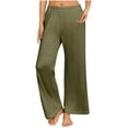 thumbnail image 1 of Posijego Plus Size Pajama Pants for Women Wide Leg Lounge Pants Elastic Waist Causal Soft Sleep Pants, 1 of 7