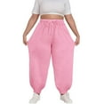 thumbnail image 1 of Posijego Plus Size Sweatpants for Women Elastic Waist Drawstring Casual Loose Athletic Joggers with Pockets, 1 of 6