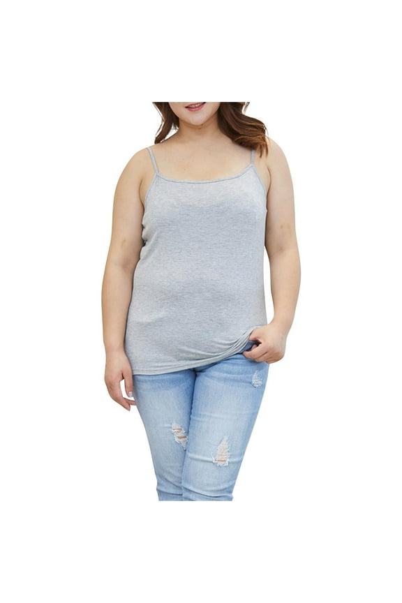 Plus Size Tank Tops for Women Camisole Undershirts Comfy Soft Cami Tops Ladies Sleeveless Shirts