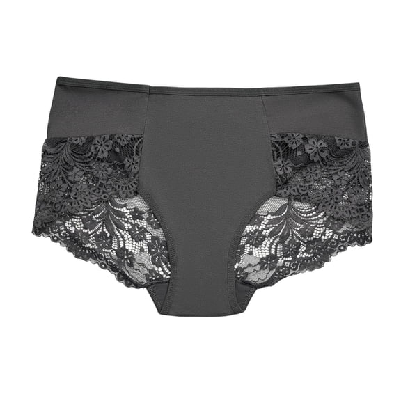 Posijego Plus Size Underwear for Women Lace Bikini Panties High Waist Stretch Comfortable Breathable No Show Briefs