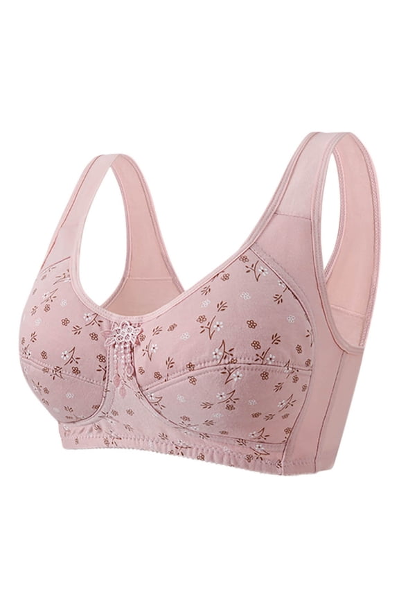 Push up Bras for Women Full Coverage Wireless Bras Light Padded Breathable Everyday Bras
