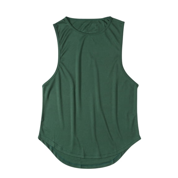 Posijego Quick Dry Tank Tops for Men Crew Neck Tank Shirts Lightweight Breathable Sleeveless Athletic Gym Tank Tees