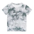 thumbnail image 1 of Posijego Shirts for Kids Tie-Dye Short Sleeve T-Shirts Toddler Girls Boys Crew Neck Tops Summer Graphic tees, 1 of 5