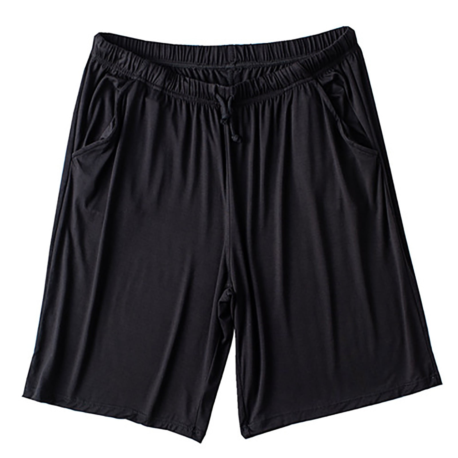 Posijego Sleep Shorts for Men Stretch Elastic Waist Casual Shorts Men's ...