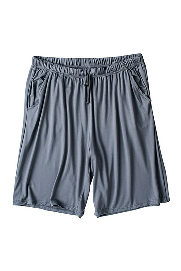 Sleep Shorts for Men Stretch Elastic Waist Casual Shorts Men's Pajama Shorts with Pockets