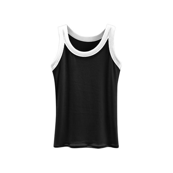 Posijego Summer Womens Ribbed Tank Tops Sleeveless Camisoles Bottom Base Undershirts Women Clothes