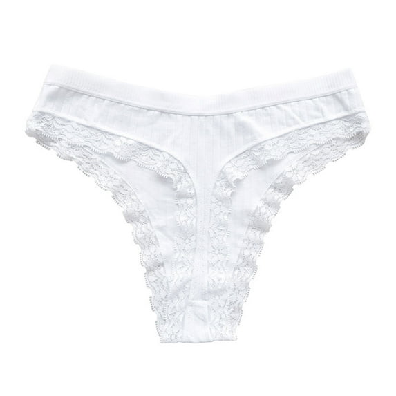 Posijego T Back Thongs for Women Floral Lace High Waisted Thong Panties Ladies G-String Comfort Underwear