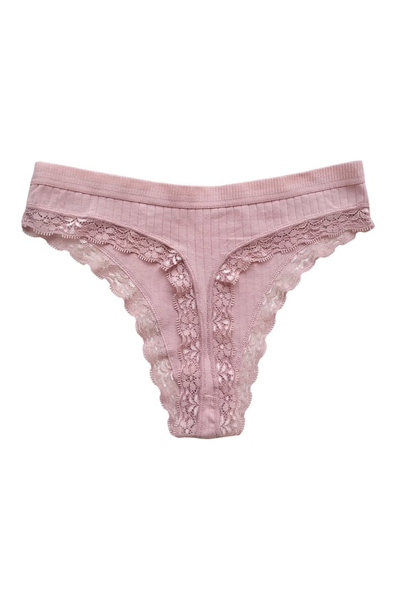 T Back Thongs for Women Floral Lace High Waisted Thong Panties Ladies G-String Comfort Underwear