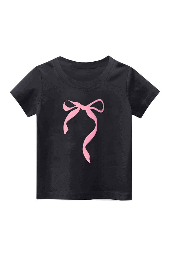 Teen Girls Cotton T Shirts Summer Short Sleeve Tops Casual Crew Neck Printed Shirts Graphic Tees