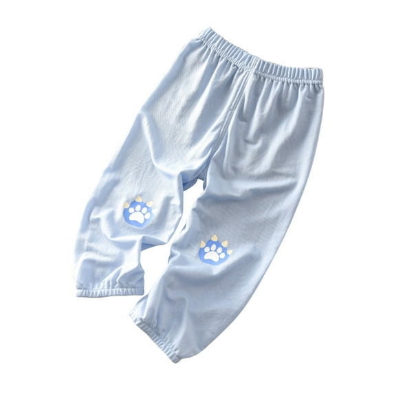 Posijego Toddler Baby Boys Girls Casual Pants Loose Elastic Waist Jogger Sweatpants Kids Print Pants 2-7 Years