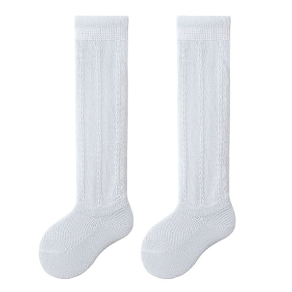 Posijego Toddler Baby Girls Knee High Socks Summer Thin Stockings Breathable Comfortable Cotton Long Tube Socks for Kids