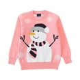 thumbnail image 1 of Posijego Toddler Baby Ugly Christmas Sweater Long Sleeve Crew Neck Cute Knit Sweater Pullover Top Girls Boys, 1 of 6