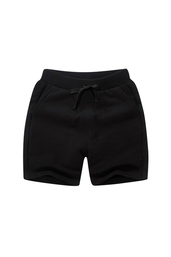 Toddler Boys Girls Jogger Shorts Drawstring Elastic Waist Cotton Shorts Kids Summer Active Shorts