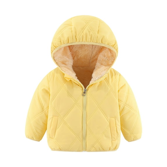 Posijego Toddler Fleece Lined Coats Baby Boys Girls Padded down Outerwear Kids Warm Jackets with Hooded