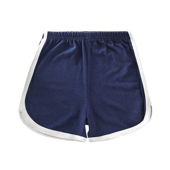 Posijego Toddler Girls Athletic Shorts Cotton Elastic Waist Running Shorts Summer Causal Beach Shorts