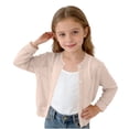 thumbnail image 1 of Posijego Toddler Girls Cotton Cardigans Long Sleeve Button down Open Front Breathable Casual Cardigan for Little Girls, 1 of 7