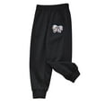 thumbnail image 1 of Posijego Toddler Girls Cotton Sweatpants with Pockets Little Girl High Elastic Waist Joggers Running Pants, 1 of 3