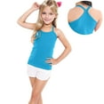 thumbnail image 1 of Posijego Toddler Girls Dance Tank Tops Racerback Camisoles Spaghetti Strap Cami Athletic Tops Cotton Undershirts, 1 of 4