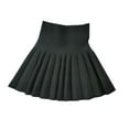 thumbnail image 1 of Posijego Toddler Girls Pleated Skirts High Waist Stretch Solid Color A-Line Mini Short Skirt School Uniform Skirts, 1 of 3