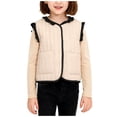 thumbnail image 1 of Posijego Toddler Girls Vest Jackets Fleece Lined Warm Coats Kids Girl Sleeveless Warm Vest Outerwear with Pockets, 1 of 9