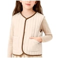 thumbnail image 1 of Posijego Toddler Girls Vest Jackets Fleece Lined Warm Coats Kids Girl Sleeveless Warm Vest Outerwear with Pockets, 1 of 9