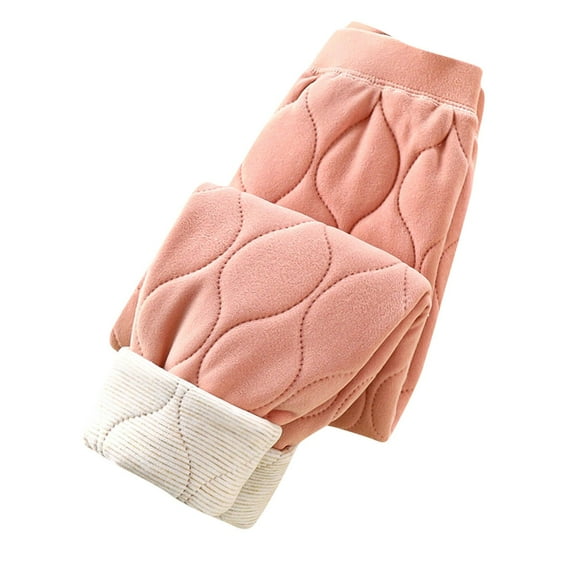 Posijego Toddler Kids Boys Girls Thermal Pants Kids Winter Windproof Thickened Trousers Lounge Pants